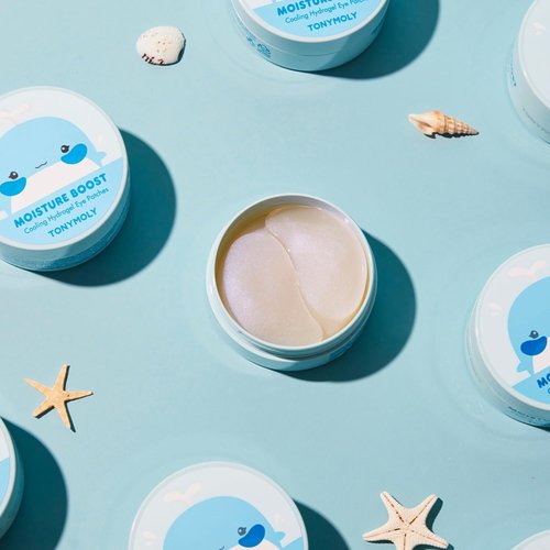 TONYMOLY Cooling Hydrogel Under Eye Patches - Moisture Boost Treatment with Retinol & Collagen | 30 Pairs