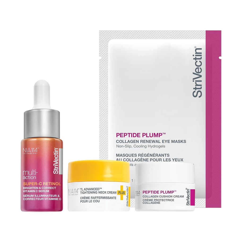 StriVectin Skin Care Holiday Gift Kits - Brightening, Smoothing & Hydrating Beauty Sets for Glowing Skin