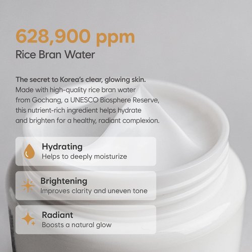 MIDHA Rice Cream 1.69fl.oz/50ml, Deep Hydration, Glow-Enhancing, Skin Barrier Support – Moisturising, Lightweight Daily Cream with Dewy, Radiant Finish, for Rice Face Spots