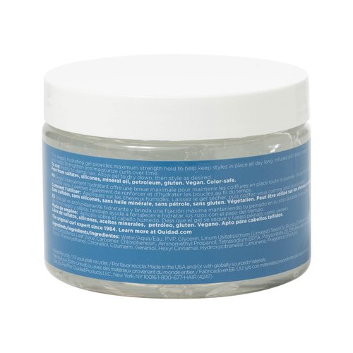 Ouidad Moisture Lock Extreme Hold Hair Gel - Maximum Hold for All Curl Types, 11 oz, Hydrating Formula with Aloe & Flaxseed Oil