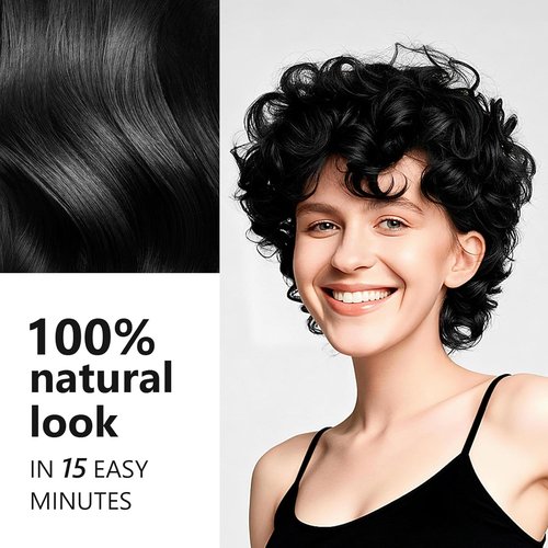 KAISASA Black Hair Dye Shampoo - 3 in 1 Gray Hair Coverage for Men & Women | 500ml