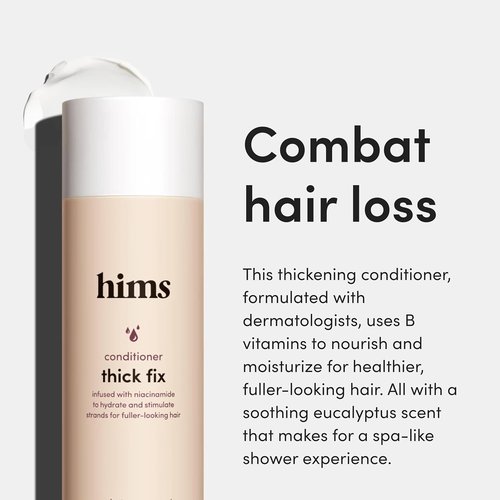 Hims Thick Fix Thickening Conditioner - Lightweight & Moisturizing - Paraben-Free, Vegan - Eucalyptus Grove Scent - 6.4 Fl Oz, 2 Pack