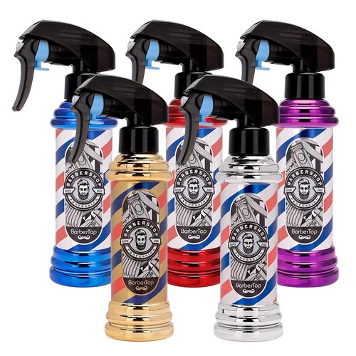 Barber Spray Bottle, Barber Stylist Fine Mist Sprayer, Refillable Container & Spray Bottle for Hairdressing, Cleaning, Plants 6.76 ounce(Golden)
