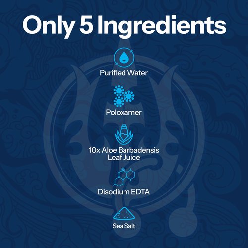 H2Ocean Blue Green Foam Soap - Tattoo Aftercare Cleanser, Antibacterial, Unscented, with Aloe Vera, Moisturizing Care, Safe for All Skin Types, No Harsh Chemicals, Fragrance Free - 7 oz