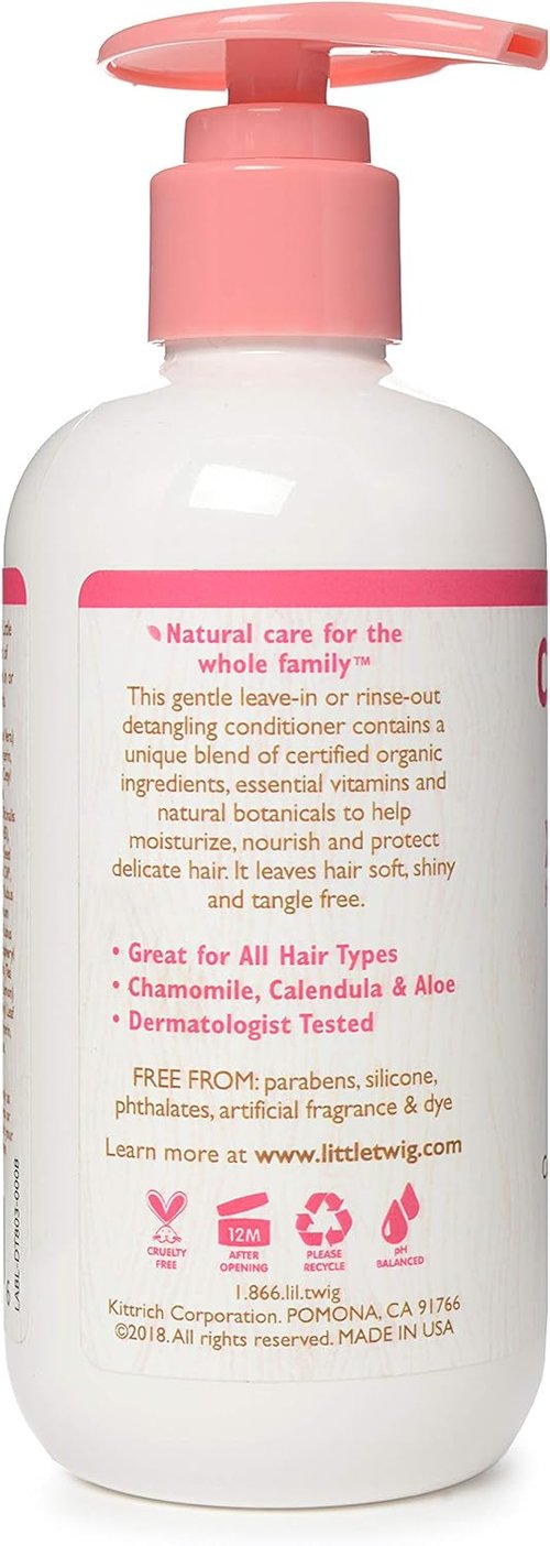 Little Twig Detangling Conditioner - Natural Plant-Derived Formula with Essential Oils | Berry Pomegranate, 8.5 fl oz