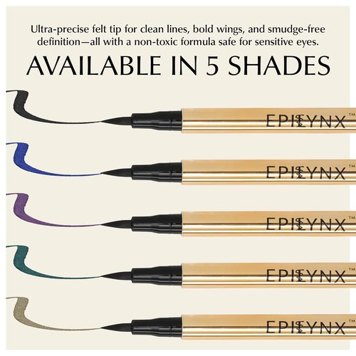Skiennix Liquid Eyeliner - Hypoallergenic, Long-Lasting Waterproof Formula | Brown, 2mL