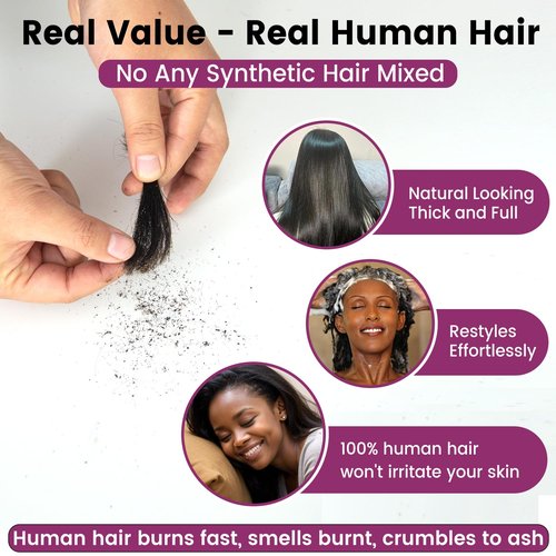 Topnormantic Human Braiding Hair for Boho Braids, 12A Boho Hair for Braiding Knotless Curly Natural Black 16 Inch 100g Unprocessed Brazilian Virgin Human Hair Bulk Tangle-Free Deep Wave Bohemian Braid