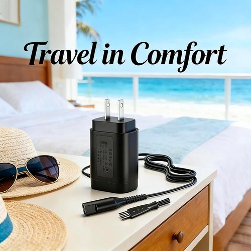 Braun 12V Charger - Compatible Power Adapter for S3, S6, S7, S8, S5, S9 Electric Razors | Wall Charging Cord