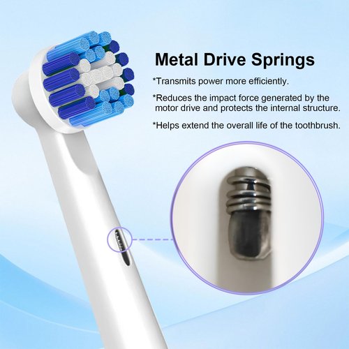 8pcs Replacement Brush Heads Compatible with Braun Oral-B, Professional Electric Toothbrush Heads for Oral B Replacement Heads Refill Pro100/1000/1500/4000/5000/7000/8000/9600 Etc.