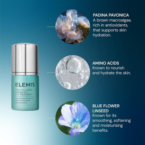 ELEMIS Pro-Collagen Advanced Eye Treatment - Lightweight Anti-Wrinkle Serum for Firm, Smooth Skin | 15ml
