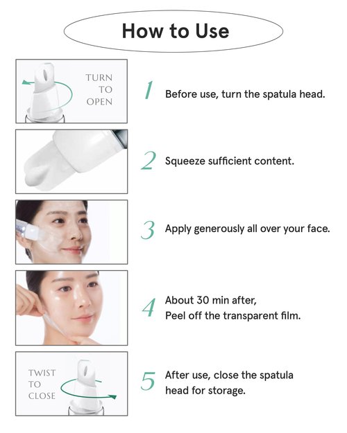 FROM THE SKIN Glutathione Collagen Peel Off Mask - Anti Aging Korean Face Mask, Face Lift, Radiance Boost, Reduces Wrinkles - Built-in Silicone Spatula, 700ppm Glutathione & 300 Da Collagen, 1.76 oz.