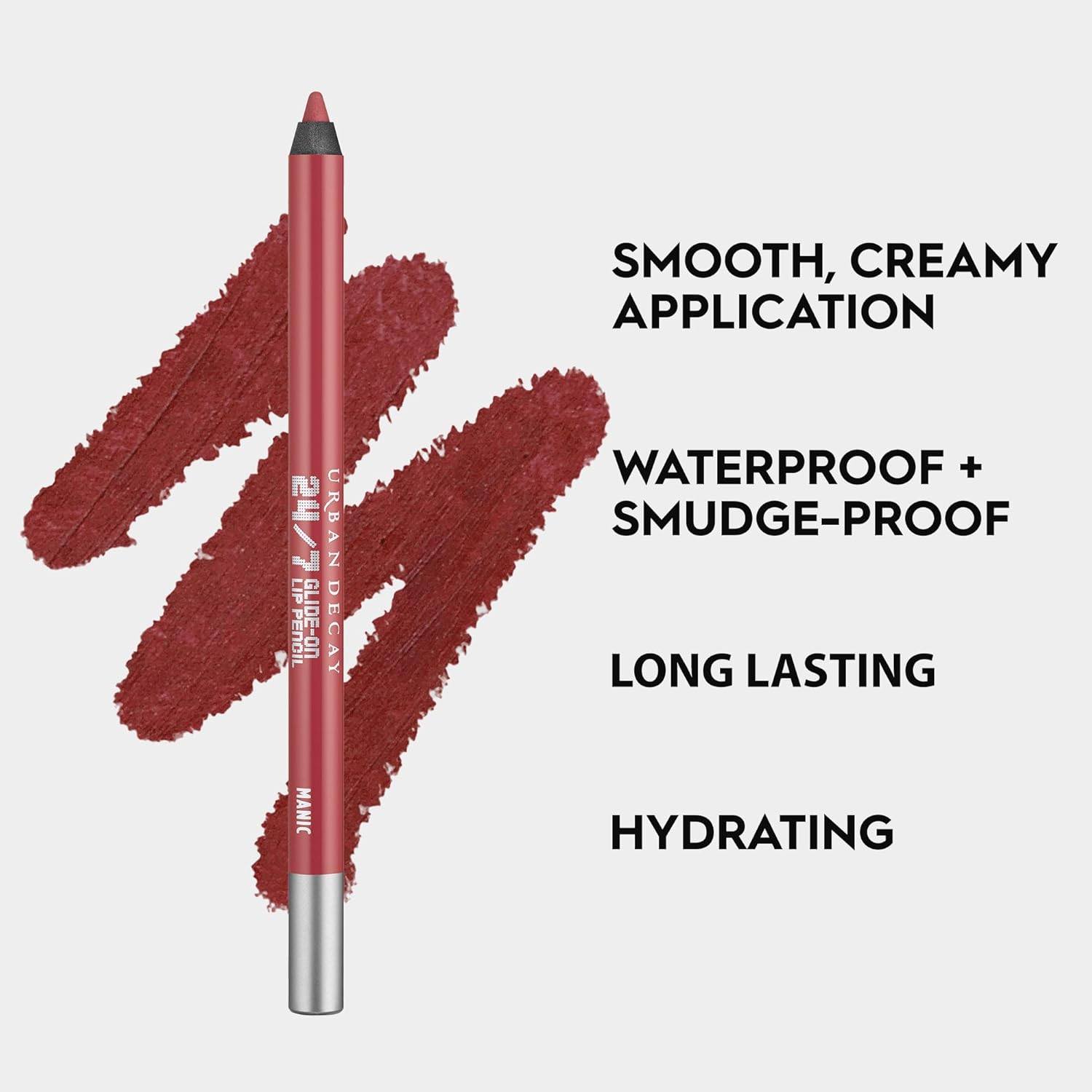 Urban Decay 24/7 Glide-On Waterproof Lip Pencil - Smudge-Proof, Long-Lasting, Moisturizing Formula - 0.04 oz