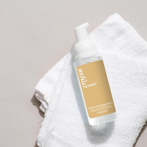 Myze The Foam™ from Eyelid & Lashes Manuka Honey Foaming Cleanser Scrub | For Effective Daily Eye Hygiene, Comfort & Relief | 1.7oz