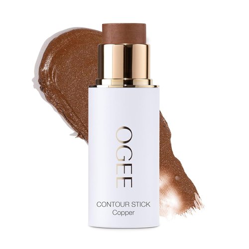 Ogee Sculpted Face Stick - Radiant Cocoa Certified Organic Bronzer & Contour Makeup - Multi-Use Stick