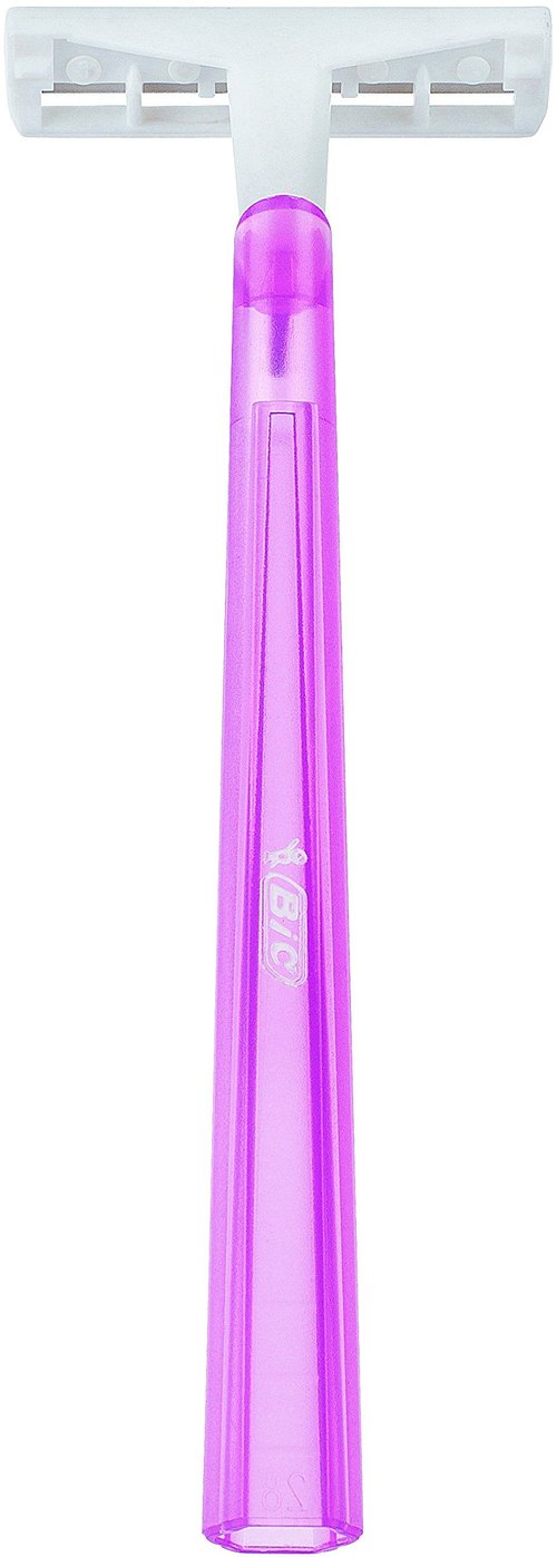 BIC Twin Lady Sensitive Razors, Disposable Razors with Two Blades for a Smooth and Precise Shave, Pack of 15