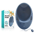COSLUS Silicone Face Scrubber for Men: 5 Cleansing Modes Facial Cleansing Brush for Beard Care, Sensitive Skin - Deep Cleansing & Gentle Exfoliating, Waterproof Portable for Shower & Travel, Navyblue