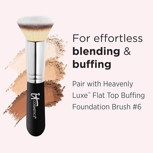 IT Cosmetics Celebration Foundation - Full Coverage Anti-Aging Powder Makeup | Blurs Pores & Fine Lines, 0.3 oz