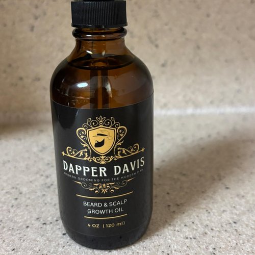 Dapper Davis Beard & Scalp Oil – Nourishing Hair & Beard Oil with Avocado, Jojoba & Rosemary Oils – Promotes Growth, Soothes Itchiness & Dryness – 4 fl oz(120ml)