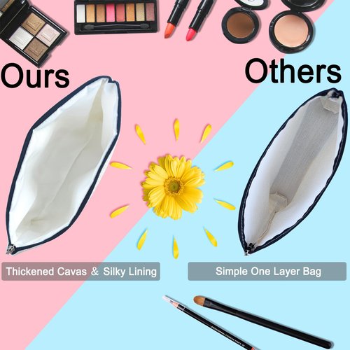 Happy 50th Birthday Gifts for Her Women Makeup Bag, Best 1976 Anniversary 50th Birthday Decorations, 50 Year old and Fabulous Gifts Ideas for Wife, Mom, Mothers Day, Christmas Cosmetic Travel Pouch