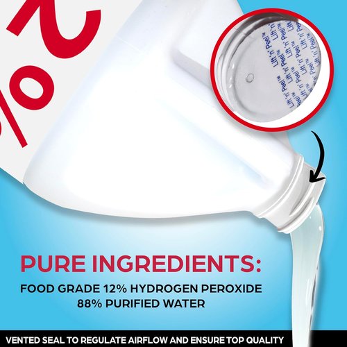 Allied Science 12% Food Grade Hydrogen Peroxide - 4X Stronger Solution for Home & Personal Care | 1 Gallon (2)