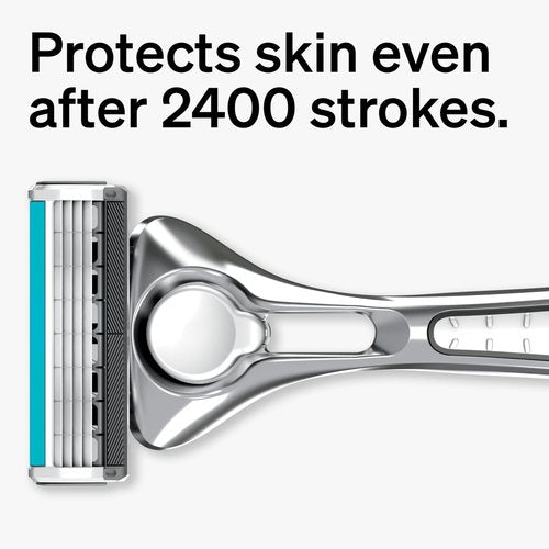 Schick Quattro Titanium Razor Refills, 8ct | Schick Razor Blades Refills, Razor Blades for Men, Shaving Blades for Men, Quattro Razor Refill, 4 Blade Razor Heads, 8 Refills