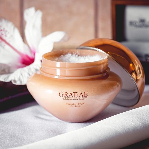 Gratiae Organics Exfoliating Body Scrub - Passion Fruit & Lime for All Skin Types | 8.5 Fl Oz