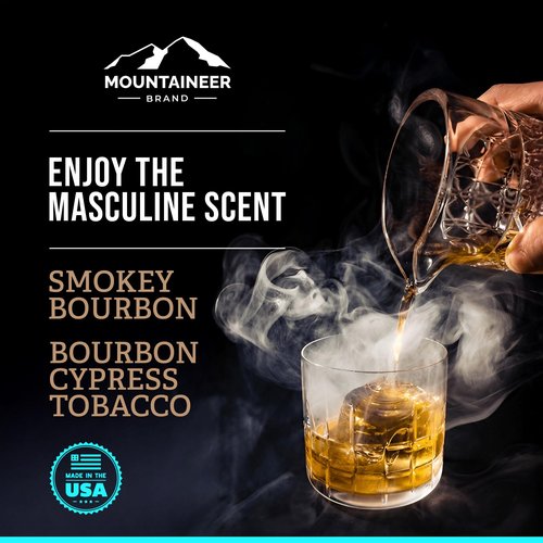 Mountaineer Brand Natural Post Shave Balm with Smokey Bourbon Scent | Soothes, Cools & Refreshes Sensitive Skin After Shaving | Aftershave For Men | Calms Irritation | Made in West Virginia | 2oz