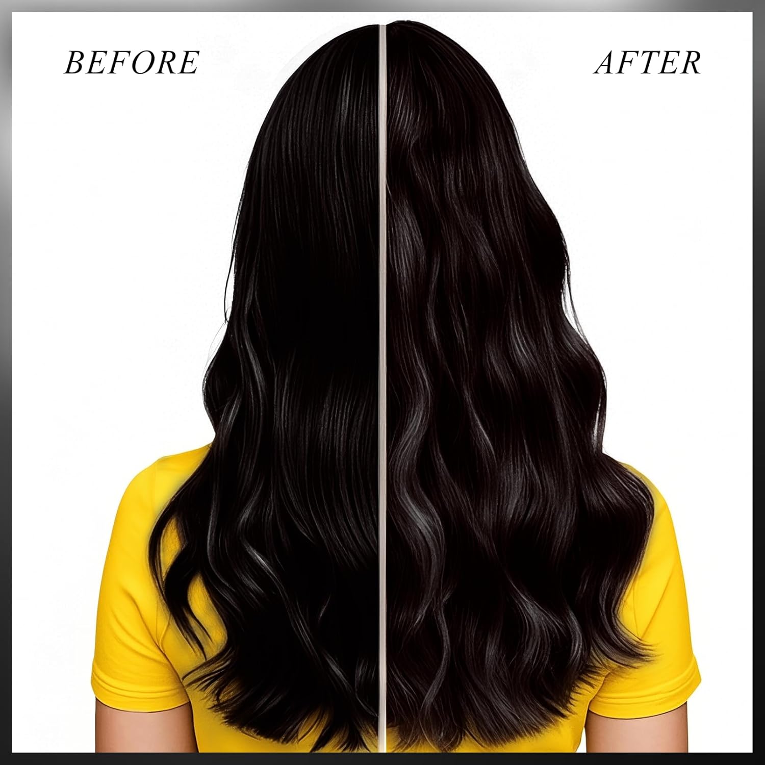 VOLLUCK Color Depositing Conditioner - 3-in-1 Cruelty-Free Hair Mask for Enhanced Shine & Softness | Black, 5.28 Fl Oz