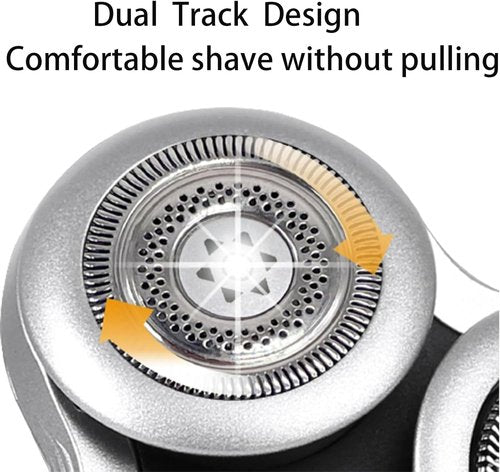 Philips Norelco SH98 Replacement Shaver Heads - Compatible with S9000 Prestige Razors | Silver, 1 Head & Brush