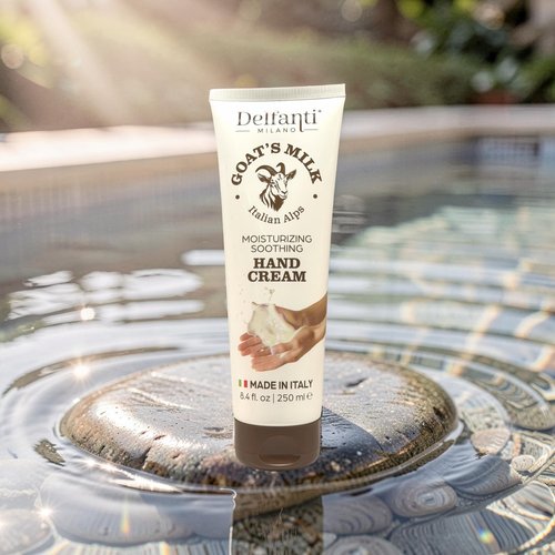 Delfanti-Milano - Goats Milk Moisturizing Hand Cream | 8.4 oz 250mL Made in Italy