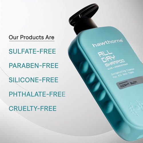 Hawthorne Men's Shampoo - Sulfate & Paraben Free | Natural Argan & Coconut Oil | 16 fl. oz. 2-Pack