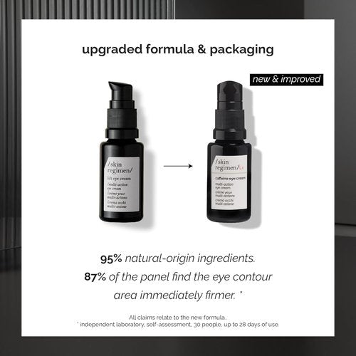Skin Regimen Lx Caffeine Eye Cream - Multi-Action Treatment for Puffiness & Dark Circles | 0.51 Fl Oz