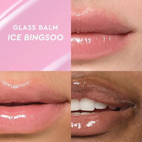Glow Recipe Glass Balm Lip Treatment - 12Hr Hydrating Lip Balm with Hyaluronic Acid | Clear Tint, Ice Bingsoo (15 ml)