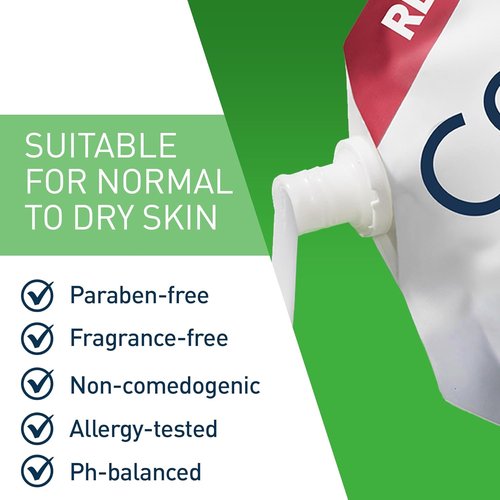 CeraVe Hydrating Cream To Foam Cleanser - Fragrance-Free Face Wash For Dry Skin, 16 Oz
