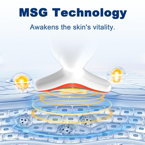 Facial and Neck Massager - SIQUER Red Light Therapy for Face Massage Relaxation