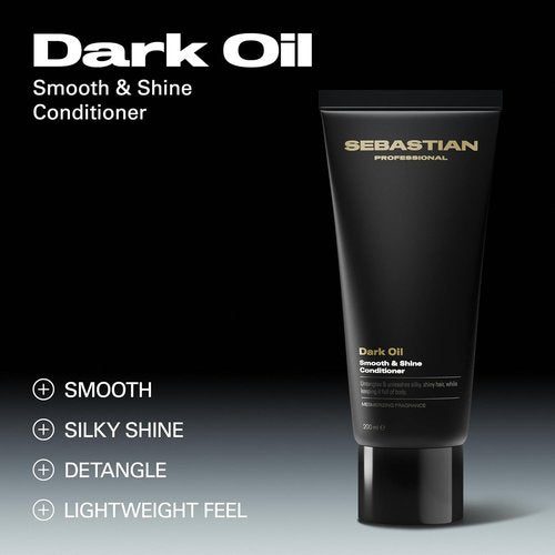 Sebastian Professional Dark Oil Conditioner - Lightweight Formula Infused with Jojoba & Argan Oil