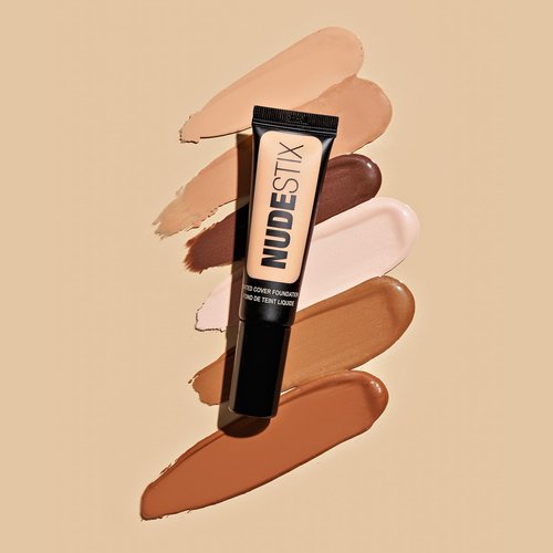 Nudestix Tinted Cover Liquid Foundation – Lightweight, Buildable Coverage for a Natural Radiant Finish | Hydrating Formula with 18 Botanical Extracts | Clean, Vegan Makeup, Shade: Nude 3.5