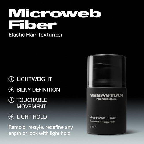 Sebastian Professional Microweb Fiber Texturizer - Remoldable & Silky Soft Finish | Travel Size 1.5 fl oz