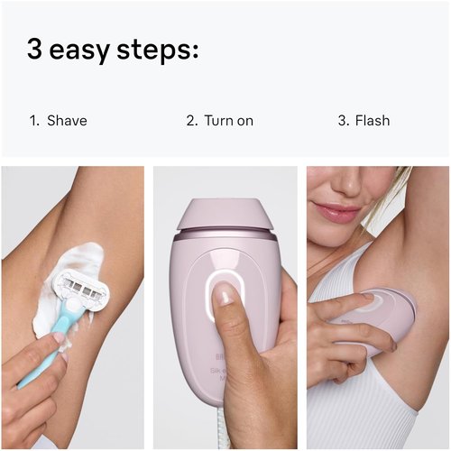 Braun Silk·Expert Mini IPL Hair Removal Device - Permanent At-Home Laser Hair Reduction for All Skin Types | IPL1111