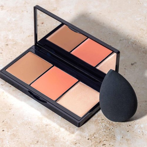 Lune+Aster Creamy Cheek Trio - Ultra-Blendable Bronzer, Blush & Highlighter Palette | All-In-One Set