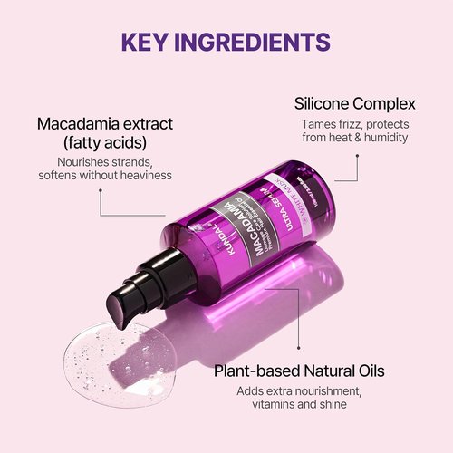 KUNDAL Ultra Macadamia Oil Hair Serum - Intense Repair & Deep Nourishment for All Hair Types | 3.38 fl oz