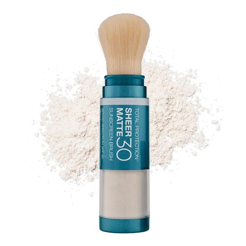 Colorescience Total Protection Sheer Matte SPF 30 Sunscreen Brush - Oily & Acne-Prone Skin, Unscented, 0.15 Oz