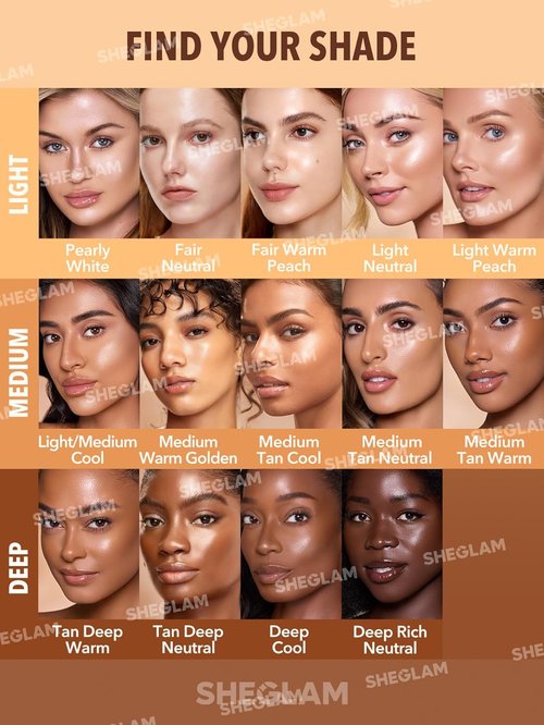 **SHEGLAM Sunburst Glow Mixer - 4-IN-1 Liquid Glow Complexion Booster, Vegan & Cruelty-Free | Medium Tan Neutral**