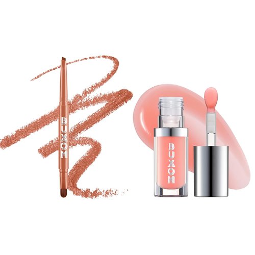 Buxom Full-On Glossy Lip Oil - Plumping Lip Liner in Smooth Spice | Perfect for All-Day Wear