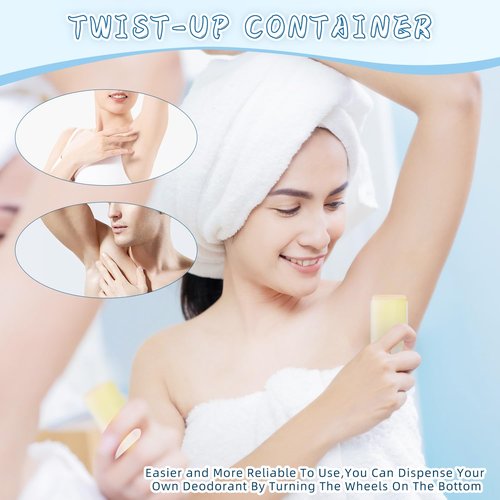 50 Pack 0.5 oz/15ml Clear Deodorant Container,Empty Oval Twist-Up Plastic Tubes Portable Containers for Chapstick,Large Lip Balm,Lotion Bar Sticks,Perfume Solid Lotion,Sunscreen-Pocket Deodarant Tube
