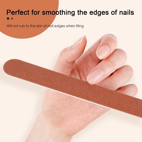 Canvalite Nail File Large Emery Boards for Nails, 180 Grit Nail Files for Natural Nails, Thin Emory Nail File Pack Manicure Tool for Home Use 25PCS