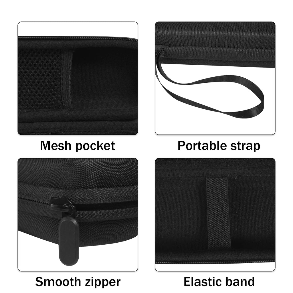 ZORETCO Hard Travel Carrying Case for Hybrid Electric Trimmer and Shaver, Portable Organizer Storage Bag for QP2520, QP2530, QP2620, QP2630- Black