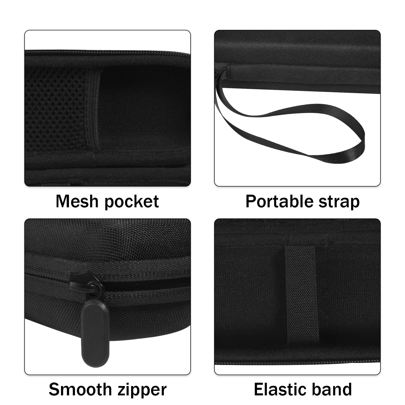 ZORETCO Hard Travel Carrying Case for Hybrid Electric Trimmer and Shaver, Portable Organizer Storage Bag for QP2520, QP2530, QP2620, QP2630- Black