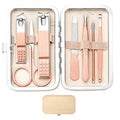 Manicure Set Women Men Nail Clipper Set Stainless Steel Toe Finger Nail Clippers Personal Care Tool with Case Travel Manicure Tool Nail Care Set Women Men Nail Grooming Kit Gifts for Mother Wife