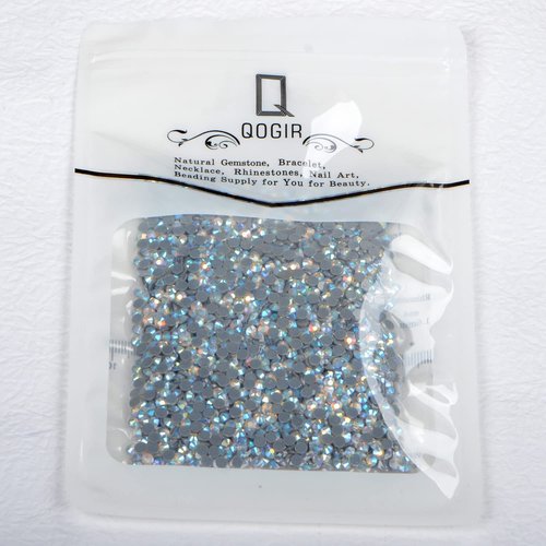 QOGIR 2000 Pieces SS20 ZD Clear AB Hotfix Rhinestones for Crafts Clothes Nail Art Diamantes Flatback 4mm Glass Gems Rhinestone